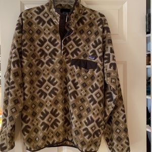 Patagonia Synchilla Aztec print fleece sweatshirt